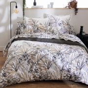 Housse de couette Sumatra Fusain en coton 140x200 - Tradilinge