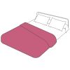 Article associé : Housse de couette coton uni coloris magenta