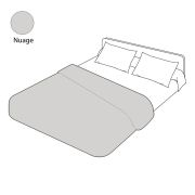 Housse de couette uni nuage en percale 200x200 - Tradilinge