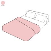 Housse de couette uni quartz en percale 200x200 - Tradilinge