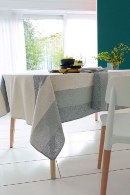 Nappe Mosaïc multicolore jacquard 150x250 - Tradilinge