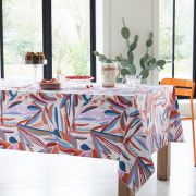 Nappe coton enduit Chili Salsa 160x200 - Tradilinge