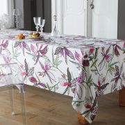 Nappe coton enduit Paradis Rose 160x250 - Tradilinge