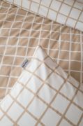 Taie d'oreiller DDM Max Beige en percale 50x70 - Tradilinge