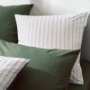 Taie d'oreiller Gaby Kaki en percale 50x70