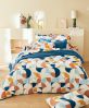 Taie d'oreiller Modulo cobalt en percale 50x70