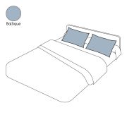 Taie d'oreiller uni baltique en percale 50x70 - Tradilinge