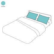 Taie d'oreiller uni caraîbes en coton 65x65 - Tradilinge