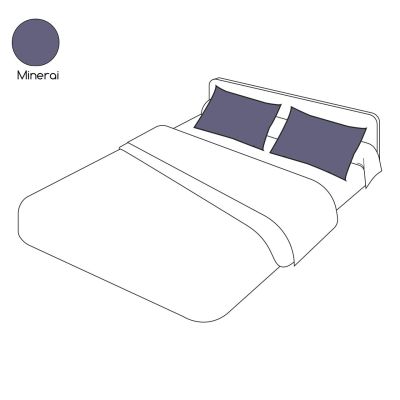 Taie d'oreiller uni minerai en percale 50x70 - Tradilinge