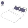 Taie d'oreiller uni minerai en percale 65x65