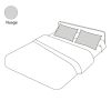 Taie d'oreiller uni nuage en percale 50x70