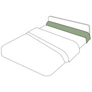 Taie de traversin Authentique épicea coton bio 43x140 - Tradilinge
