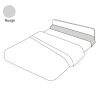 Taie de traversin uni nuage en percale 43x190