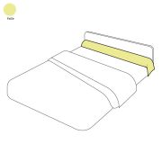 Taie de traversin uni paille en coton 43x140 - Tradilinge