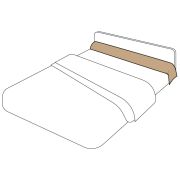 Taie de traversin uni percale coloris moka 43x140 - Tradilinge