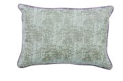 Coussin Chelsea motif passepoil rose 60x45 - Autrement dit
