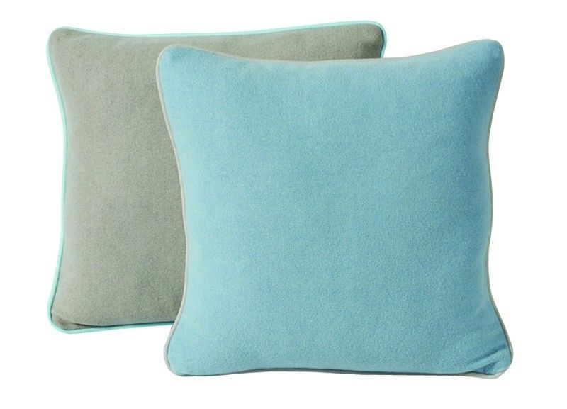 Coussin Horizon laine sable 45x45 - Autrement dit