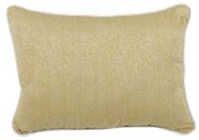 Coussin motif tilleul passepoil blanc Fabio 60x45 - Autrement dit