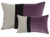 Article associé : Coussin velours parme et noir et lin naturel Farandole