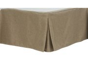 Parementage de sommier chevrons beiges plis Dior Facet 140x190 - Autrement dit