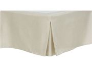 Parementage de sommier chevrons crème plis Dior Faucigny 140x190 - Autrement dit
