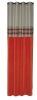 Rideau velours orange et lin naturel Farandole 140x270