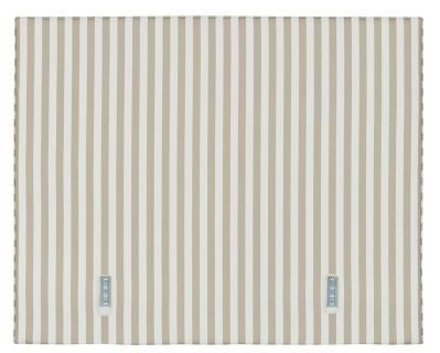 Tête de lit rayé blanc et sable forme Loft Festival 162x130 - Autrement dit