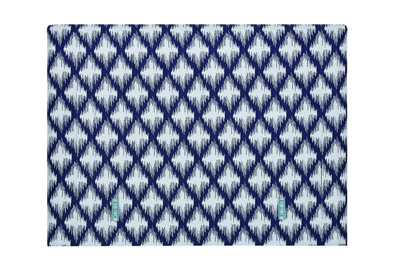 Tête de lit sans tablier Brighton coton motif 142x120 - Autrement dit